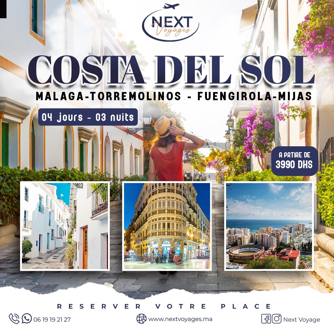 COSTA DEL SOL -MALAGA -TORREMOLINOS-FUENGIROLA- MIJAS (4J/3N)