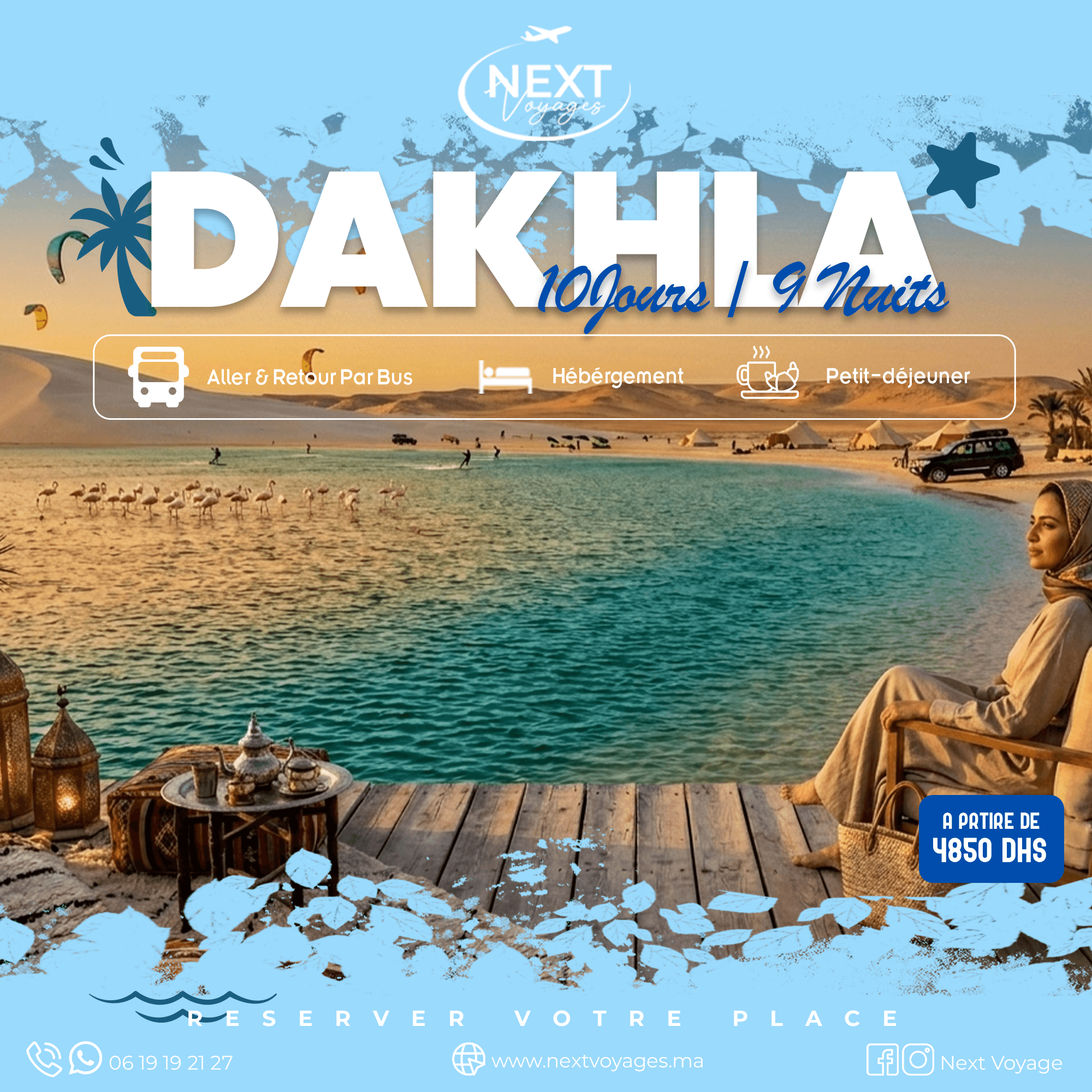 CIRCUIT DAKHLA & SUD MAROC ALLER/RETOUR PAR BUS