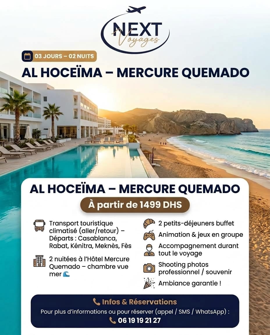 Séjour AL HOCEÏMA Quemado 3Jours/2Nuits